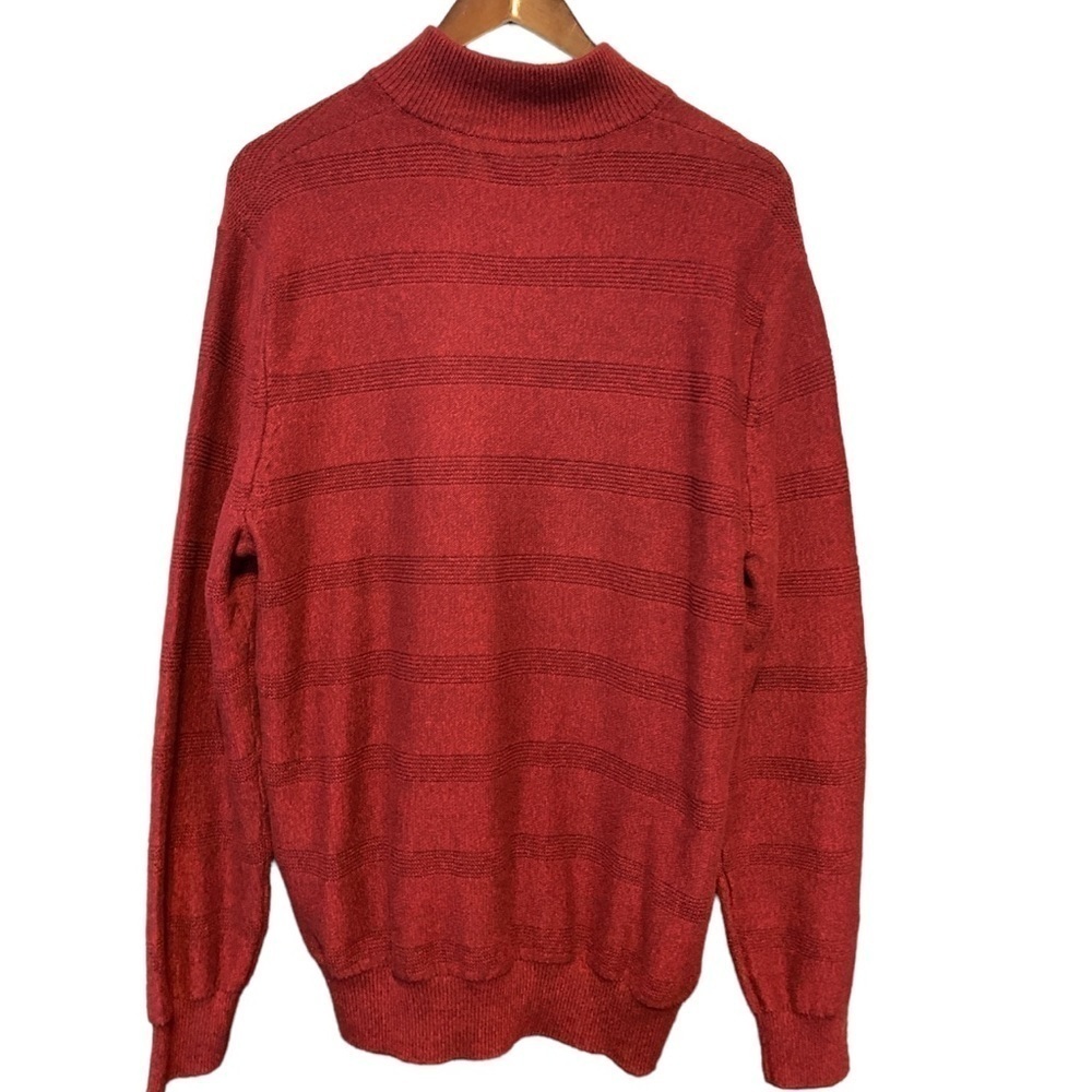 Chaps Three Button Mock Neck Pullover Sweater Men… - image 4